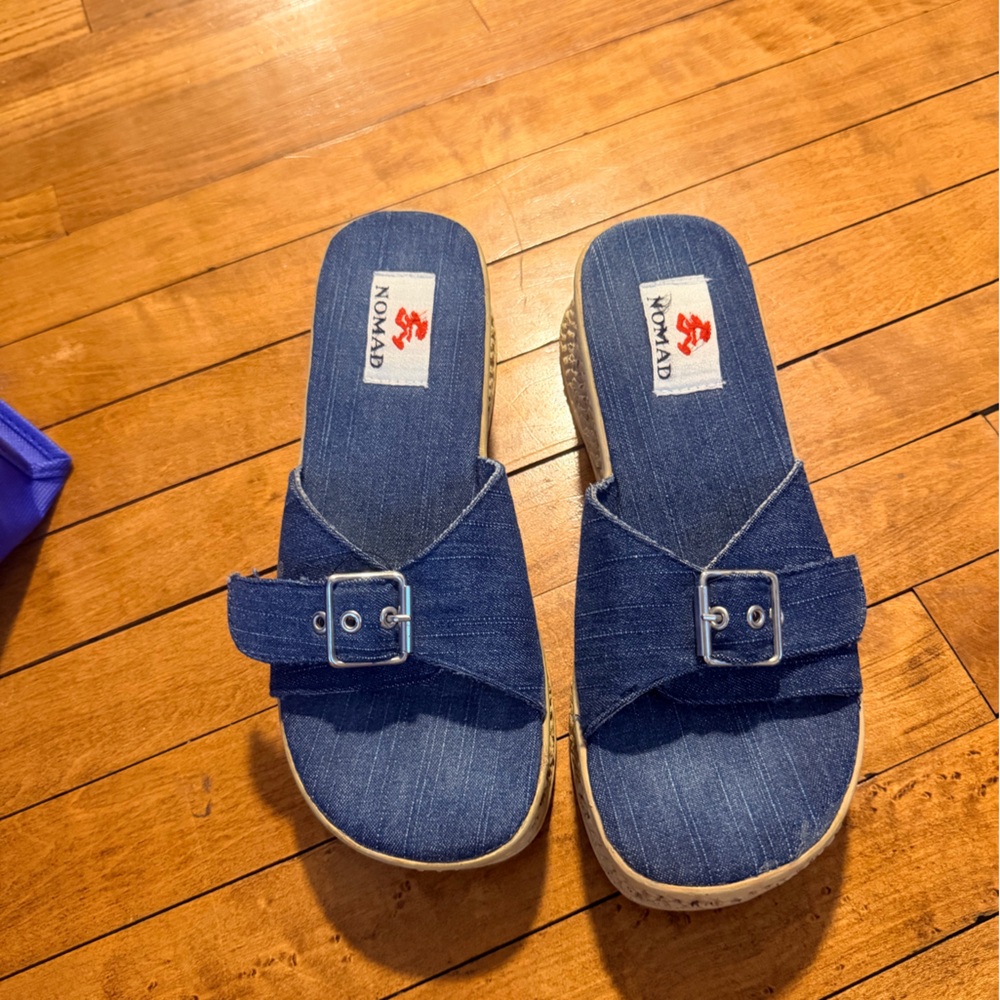 Y2K denim sandal